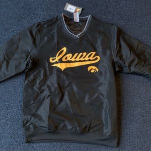 Black Iowa windbreaker